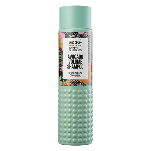 MONE PROFESSIONAL Шампунь для объема волос с маслом авокадо Green Bubbbles mone professional эликсир с маслом авокадо и конопли lilu bubbles