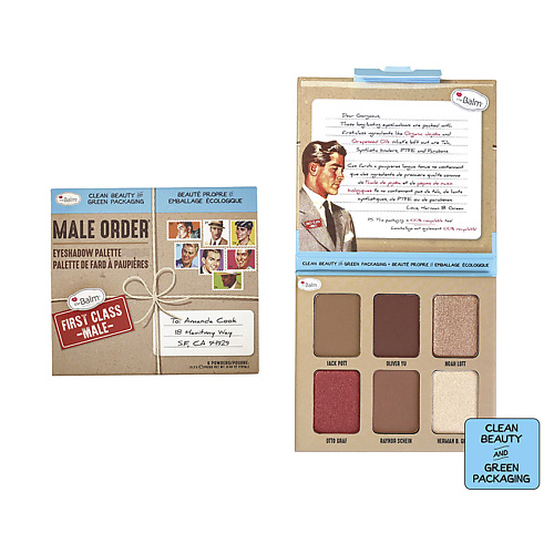 THEBALM Палетка теней MALE ORDER First Class Male complete order