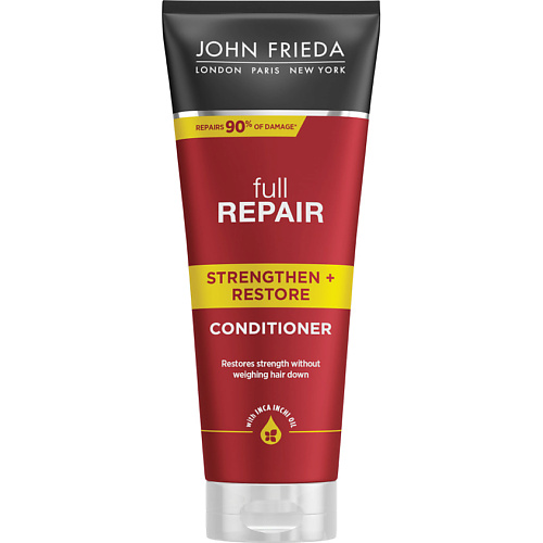 JOHN FRIEDA Укрепляющий + восстанавливающий кондиционер для волос Full Repair Strengthen + Restore восстанавливающий кондиционер роскошь золота gold lust repair
