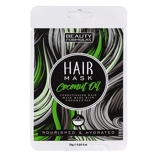 BEAUTY FORMULAS Маска для волос с кокосовым маслом Coconut Oil Hair Mask beauty formulas средство для ухода за проблемной кожей