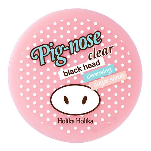 HOLIKA HOLIKA Очищающий сахарный скраб Pig-nose Clear Black Head Cleansing Sugar Scrub clear phone case for samsung galaxy z fold4 5g tpu frame acrylic back cover brushed anti fingerprint protector with independent buttons black
