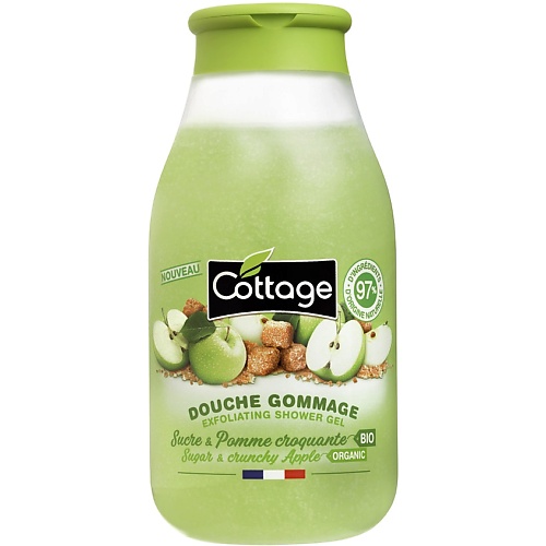 Гель для душа COTTAGE Гель-гоммаж для душа Exfoliating Shower Gel – Sugar& Crunchy Apple cottage moisturizing shower gel
