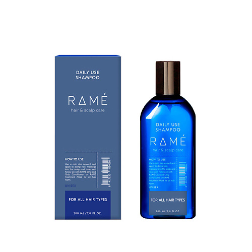 RAMÉ Шампунь для ежедневного использования для всех типов волос RAMÉ DAILY USE SHAMPOO amir увлажняющий шампунь для всех типов волос moisturizing shampoo 355
