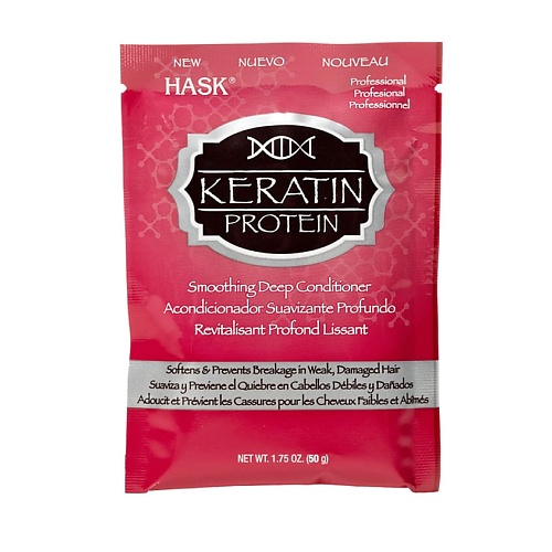 HASK Маска для придания гладкости волосам с протеином Кератина Keratin Protein Deep Conditioner matrix профессиональный шампунь для восстановления волос с жидким протеином 1000 мл
