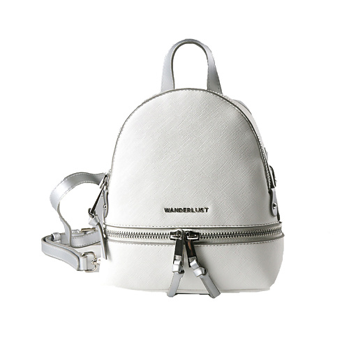 ЛЭТУАЛЬ WANDERLUST Рюкзак Wanderlust Saffiano small белый рюкзак на молнии наружный карман пенал белый