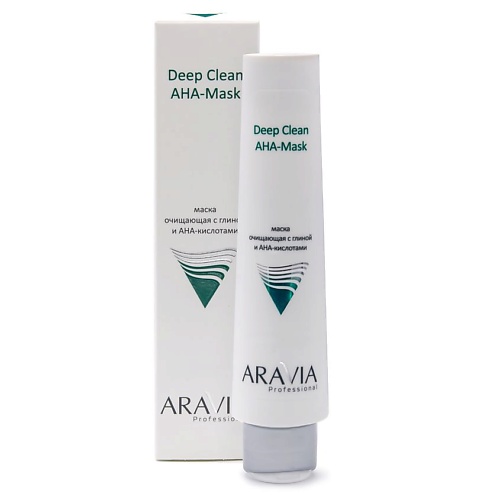 ARAVIA PROFESSIONAL Маска очищающая с глиной и AHA-кислотами для лица Deep Clean AHA-Mask очищающая сыворотка для проблемной кожи neulii ac clean saver serum 45мл