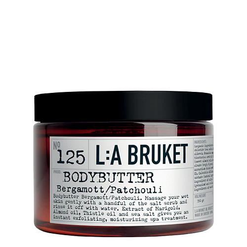 LA BRUKET Крем-масло для тела № 125 Bergamot/Patchouli body butter molecules 01 patchouli