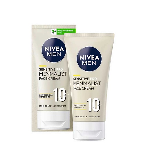 NIVEA Крем для ухода за лицом для мужчин SENSITIVE PRO MENMALIST biotherm роликовый дезодорант для чувствительной кожи для мужчин day control ecocert