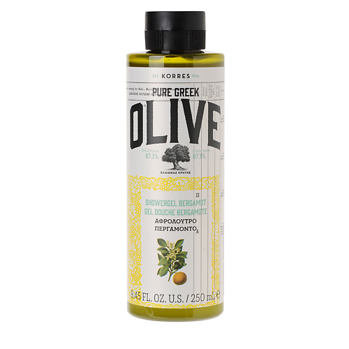 фото Korres гель для душа olive & bergamot