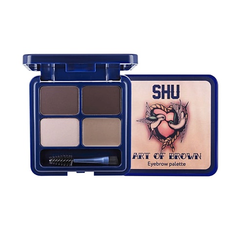 SHU Палетка для макияжа бровей Art Of Brown lucas’ cosmetics тени для бровей cc brow shadow grey brown