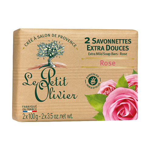 LE PETIT OLIVIER Мыло нежное Роза le petit olivier мыло марсельское для рук с оливковым маслом