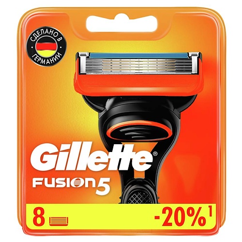 GILLETTE Сменные кассеты для бритья FUSION5 gillette сменные кассеты для бритья mach3