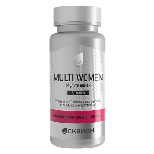 АКВИОН Мультивитамины для женщин solgar витаминно минеральный комплекс для женщин 2 2 г