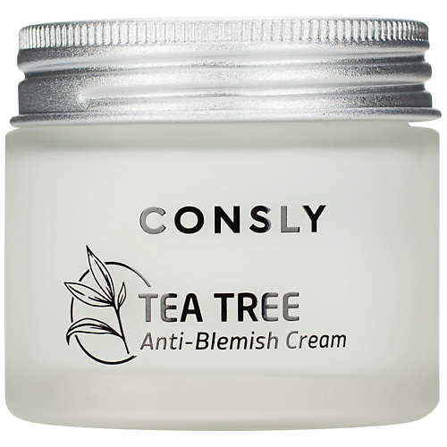 CONSLY Крем для проблемной кожи с экстрактом чайного дерева Tea Tree Anti-Blemish Cream aura жидкое мыло active herb с экстрактом чайного дерева и антибактериальным эффектом 500 мл