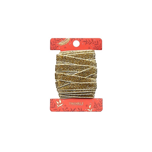 TWINKLE Декоративная лента для упаковки GOLD twinkle декоративная ёлочная игрушка fairy red