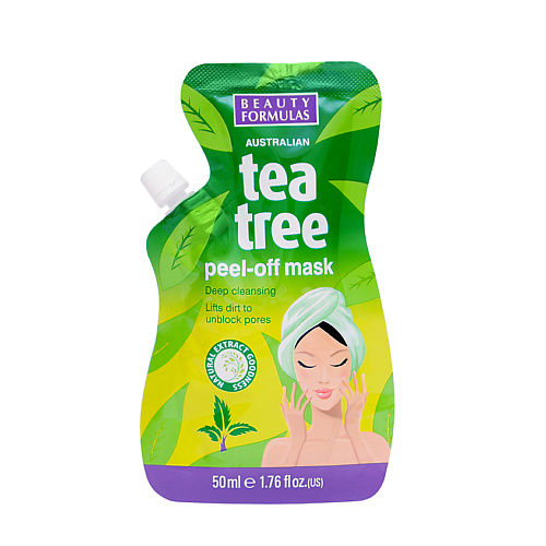 BEAUTY FORMULAS Маска-пленка Чайное дерево Tea Tree Peel-Off Mask beauty formulas средство для ухода за проблемной кожей