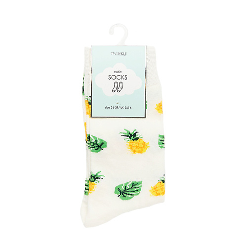 Носки TWINKLE Носки модель Pineapple, цвет белый