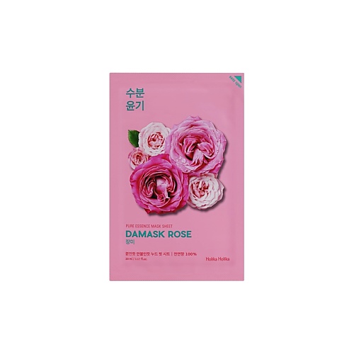 цена Маска для лица HOLIKA HOLIKA Маска для лица тканевая увлажняющая Pure Essence Mask Sheet Damask Rose