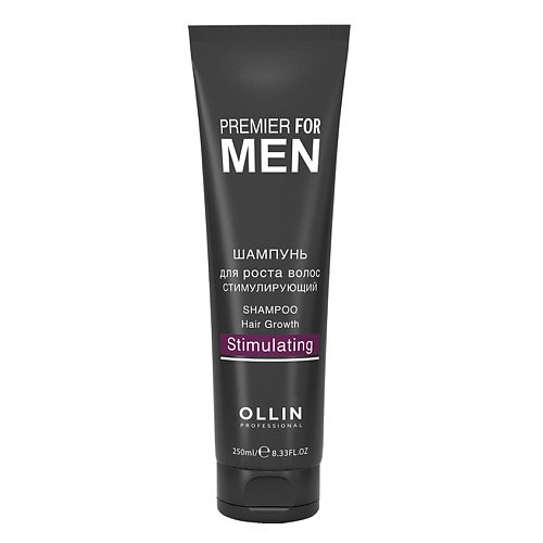 OLLIN PROFESSIONAL Шампунь для роста волос стимулирующий OLLIN PREMIER FOR MEN aravia professional крем для замедления роста волос с папаином 100 мл