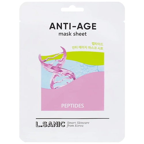 LSANIC L.SANIC Маска для лица тканевая антивозрастная с пептидами greenini 3d лифтинговая маска для лица с пептидами anti age 75