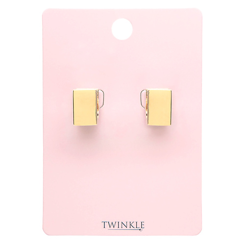 TWINKLE Серьги RECTANGLE GOLD