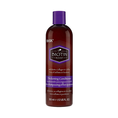 HASK Кондиционер для тонких волос с биотином уплотняющий уплотняющий лосьон для волос purify filler lotion