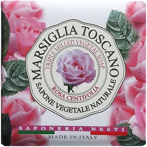 NESTI DANTE Мыло Marsiglia Toscano Rosa Centifolia nesti dante мыло vero marsiglia green mint