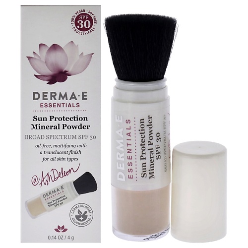 Пудра для лица DERMA-E Минеральная пудра для лица солнцезащитная SPF 30 Sun Protection Mineral Powder