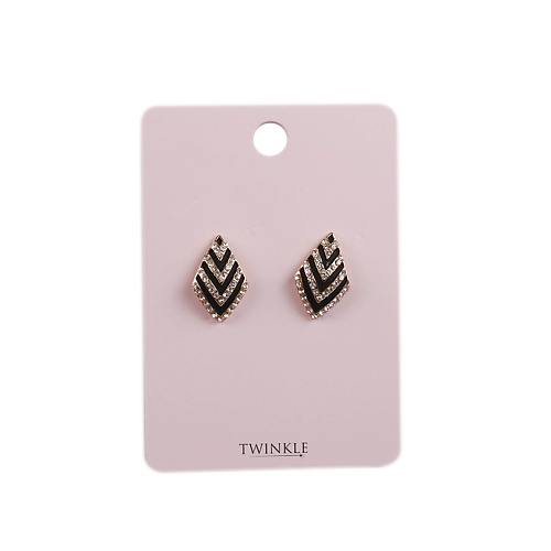 Серьги TWINKLE Серьги Black Zigzag