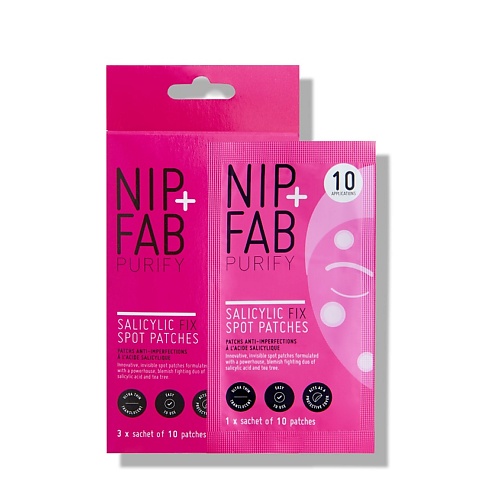 NIP&FAB Патчи для лица с салициловой кислотой Purify Fix Spot Patches eldeen патчи для лица микроигольные прозрачные