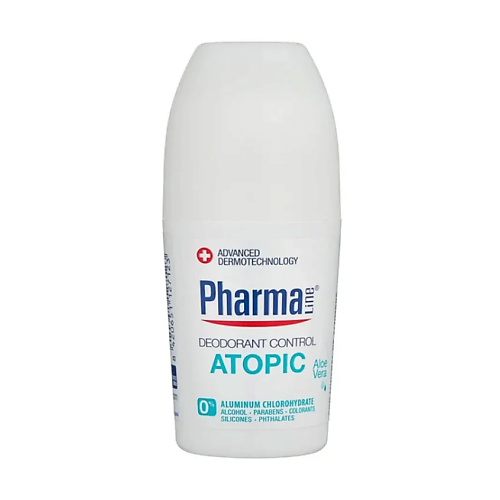 цена Дезодорант-ролик HERBAL Шариковый дезодорант для сухой и чувствительной кожи Pharma Line Atopic Deodorant Control