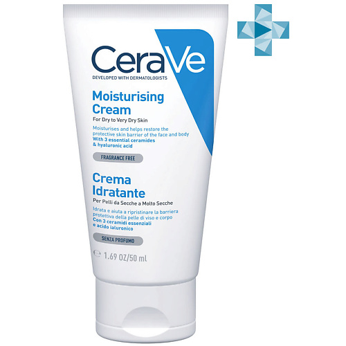 CERAVE Увлажняющий крем для сухой и очень сухой кожи лица и тела Moisturizing