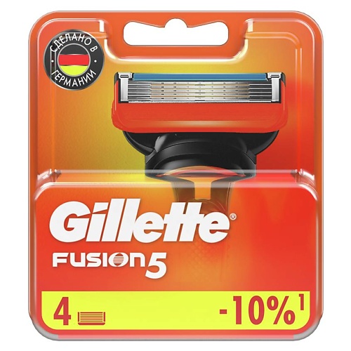 GILLETTE Сменные кассеты для бритья FUSION5 gillette сменные кассеты mach3 turbo 6 шт