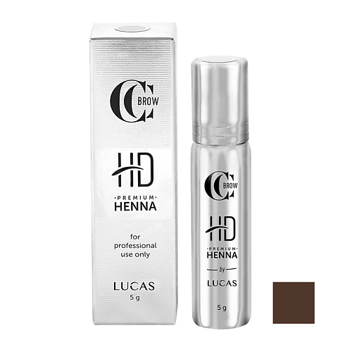 LUCAS Хна для бровей CC Brow HD Premium Henna средство для фиксации бровей influence beauty brow robot brow soap с эффектом ламинирования