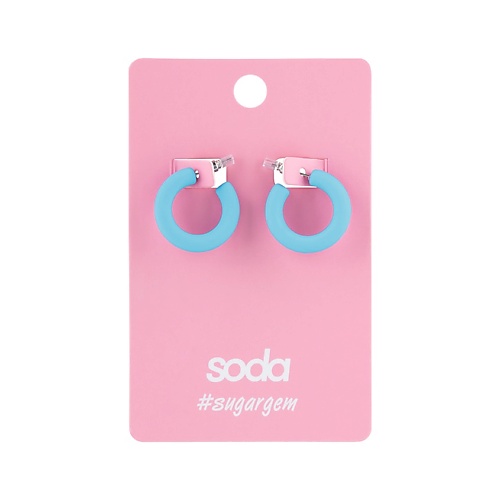 SODA Серьги SMALL BLUE RINGS #sugargem