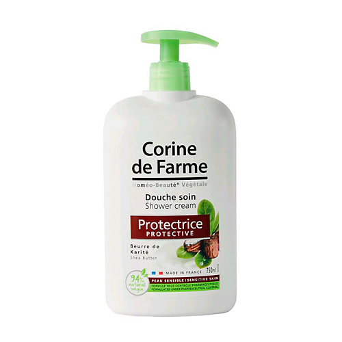 CORINE DE FARME Гель для душа каритэ защищающий кожу уход акавия коллаген гель для лица с липосомами антивозрастной уход от морщин лифтинг эффект 50