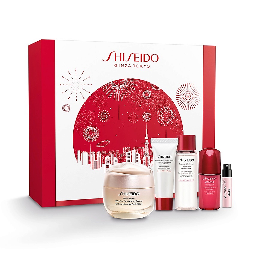 Shiseido Ginza набор. Shiseido Ginza Tokyo набор. Набор Shiseido Benefiance. Shiseido набор с кремом.