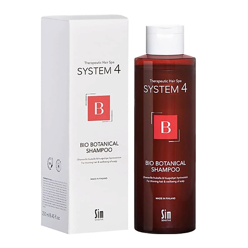 SYSTEM4 Шампунь биоботанический против выпадения и для стимуляции волос шампунь для волос мята 773823 300 мл