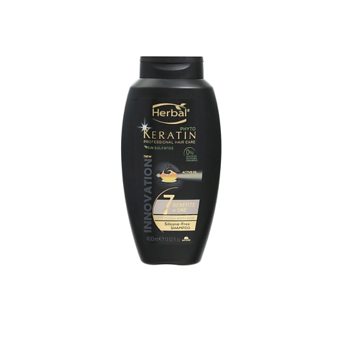 HERBAL Шампунь фито-кератин Комплекс 7 аминокислот антивозрастное действие Keratin Professional Hair Care Shampoo стоптуссин фито сироп 100мл