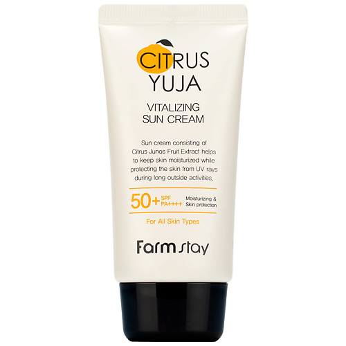 FARMSTAY Крем для лица солнцезащитный с экстрактом юдзу Citrus Yuja Vitalizing Sun Cream citrus batikanga