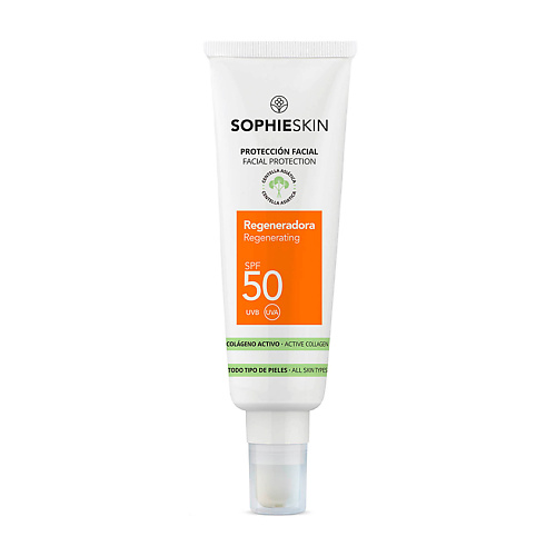 SOPHIESKIN Крем для лица регенерирующий солнцезащитный SPF 50 novosvit регенерирующий крем для ног мочевина пантено 75