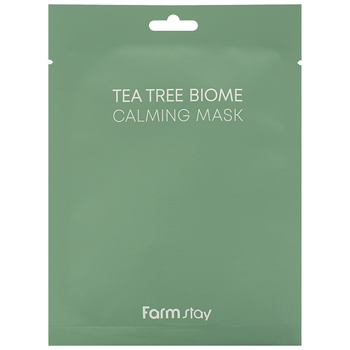 FARMSTAY Маска для лица тканевая с экстрактом чайного дерева Tea Tree Biome Calming Mask успокаивающая тканевая маска с экстрактом полыни round lab mugwort calming sheet mask 25 м