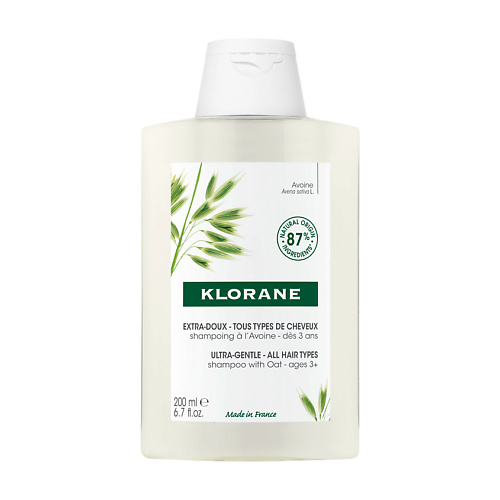 KLORANE Сверхмягкий шампунь для всех типов волос с молочком овса Ultra-Gentle Shampoo сыворотка для волос dewal smart care ultra repair 12x10 мл