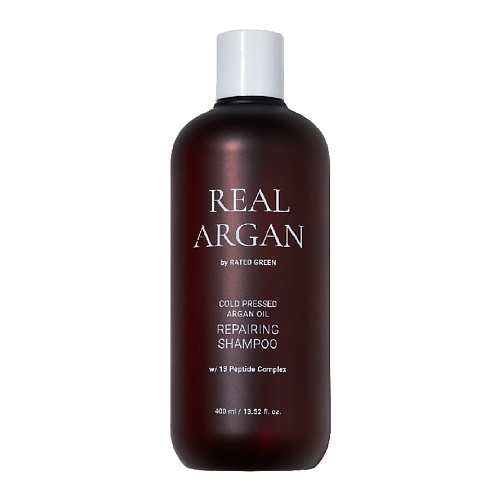 Шампунь для волос RATED GREEN Шампунь восстанавливающий с маслом арганы для сухих, вьющихся и поврежденных волос Real Argan Repairing Shampoo