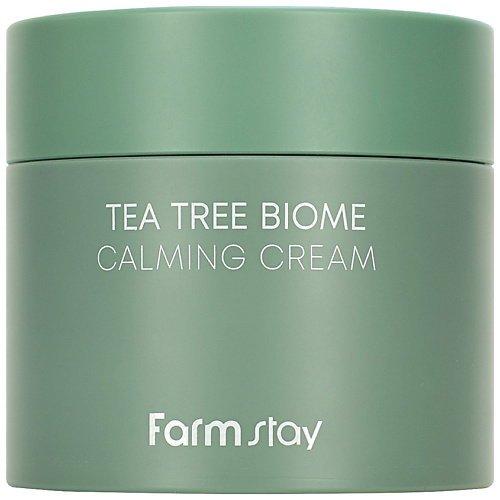 Крем для лица FARMSTAY Крем для лица успокаивающий с экстрактом чайного дерева Tea Tree Biome Calming Cream набор масок для лица farmstay с экстрактом чайного дерева 5 шт