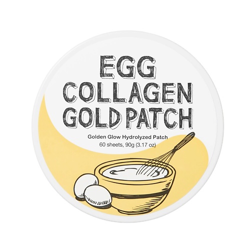 TOO COOL FOR SCHOOL Патчи гелевые для глаз с коллагеном и яичным экстрактом Egg Collagen lorilac гидрогелевые патчи с экстрактом морских водорослей 80