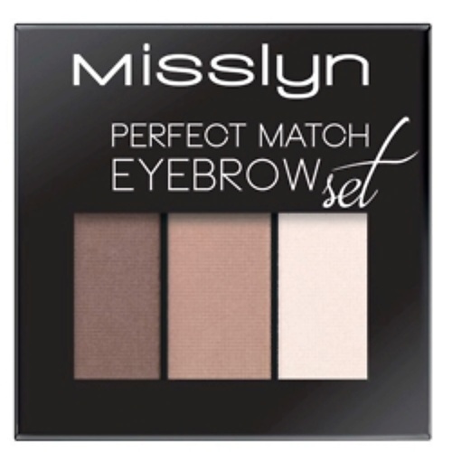 MISSLYN Набор для бровей Perfect match eyebrow set двойные тени для бровей perfect brow duo eb0105 05 brunette 3 г