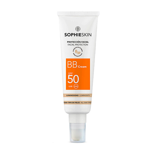 SOPHIESKIN BB-крем для лица солнцезащитный тональный SPF 50 тональный флюид для лица и шеи nivea luminous630 выравнивающий тон 40 мл