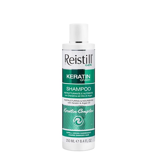REISTILL Восстанавливающий шампунь с кератином для непослушных и жестких волос meolikalag meoli укрепляющий восстанавливающий шампунь с кератином 400