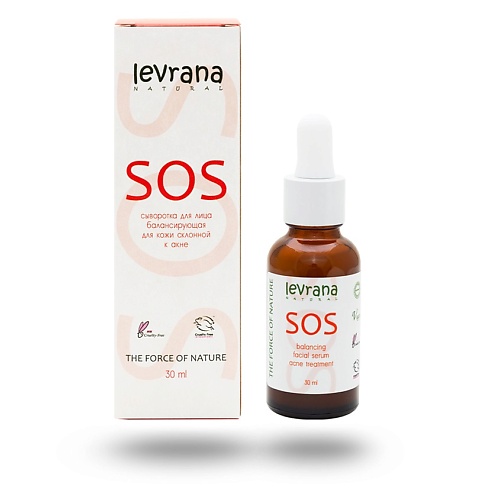 LEVRANA Сыворотка для лица балансирующая SOS дезодорант levrana fitness лемонграсс 50 мл